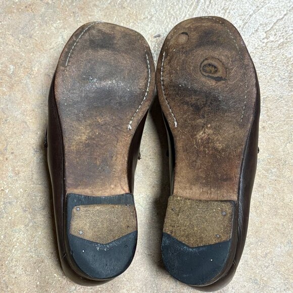 Authentic Gucci Mens Brown Leather Horsebit Loafers Size 9.5 D Made In Italy - Picture 12 of 16